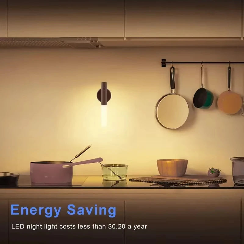 Wooden Motion Sensor Wall Light