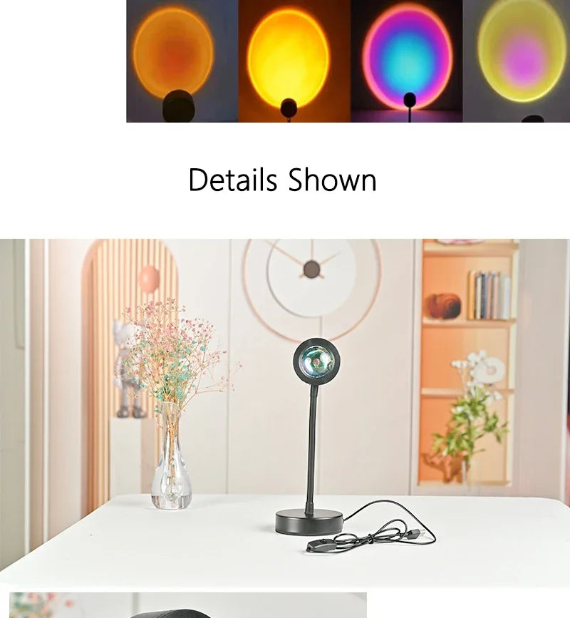 Sunset Lamp Projection