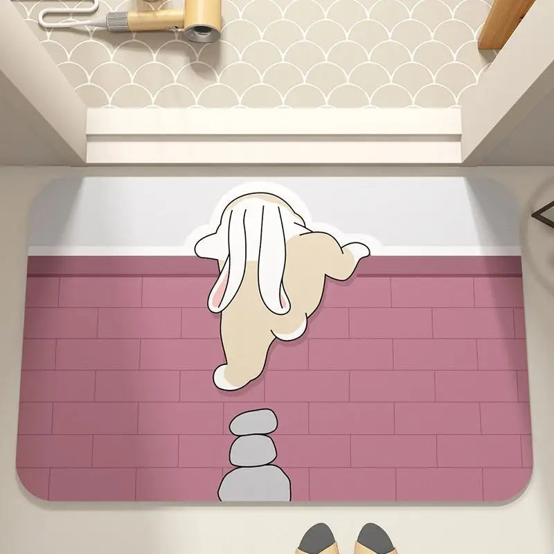 Cartoon Pet Bath Mat
