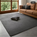 Soft Grey Coral Velvet Rug