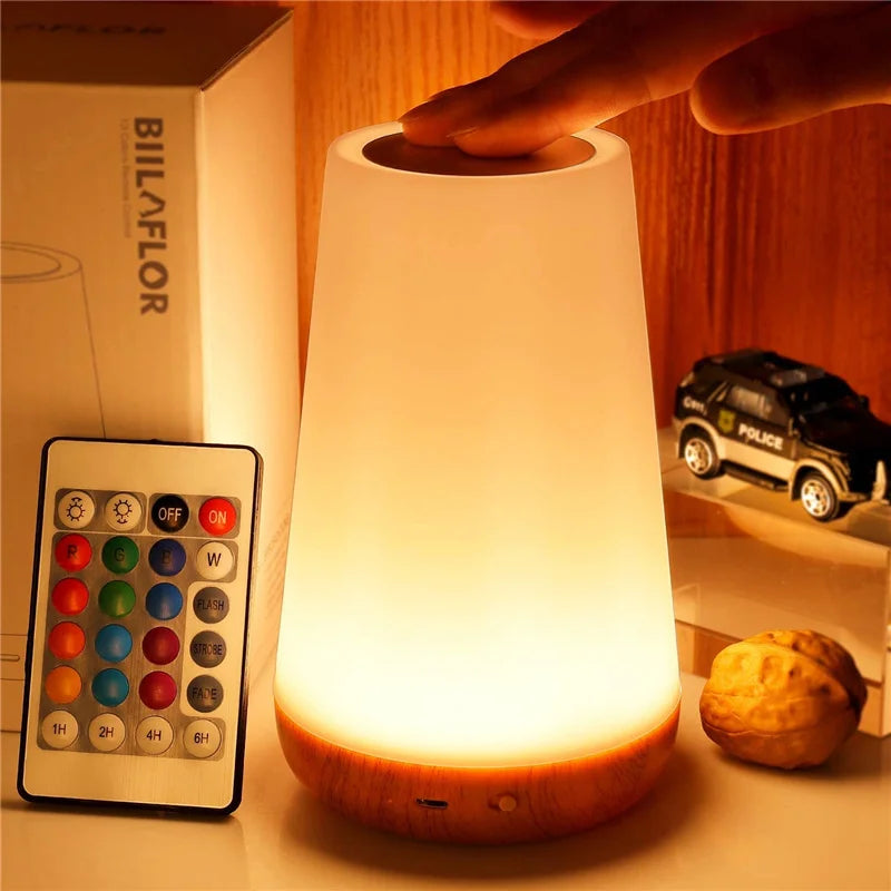 13-Colour Rechargeable Bedside Lamp