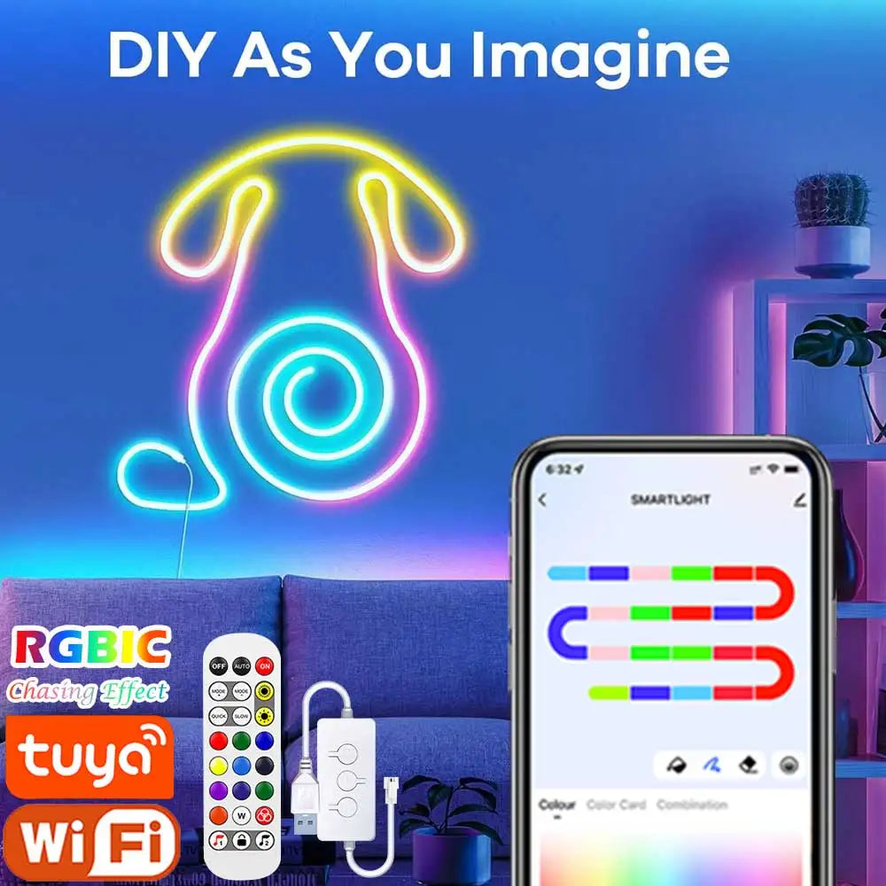 Music Sync Neon Rope Light