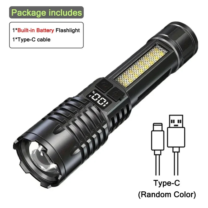 Rechargeable LED Zoom Torch