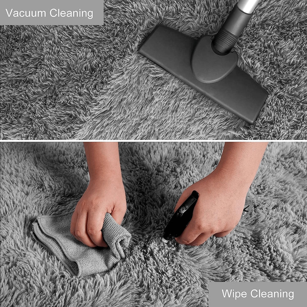 Tie-Dye Shaggy Rug Beige