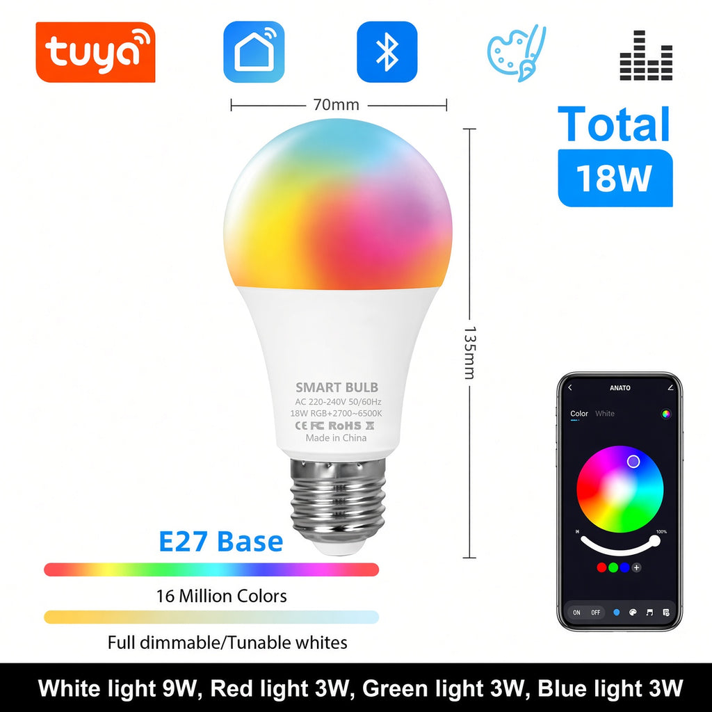 Smart RGB LED Bulb with App Control
