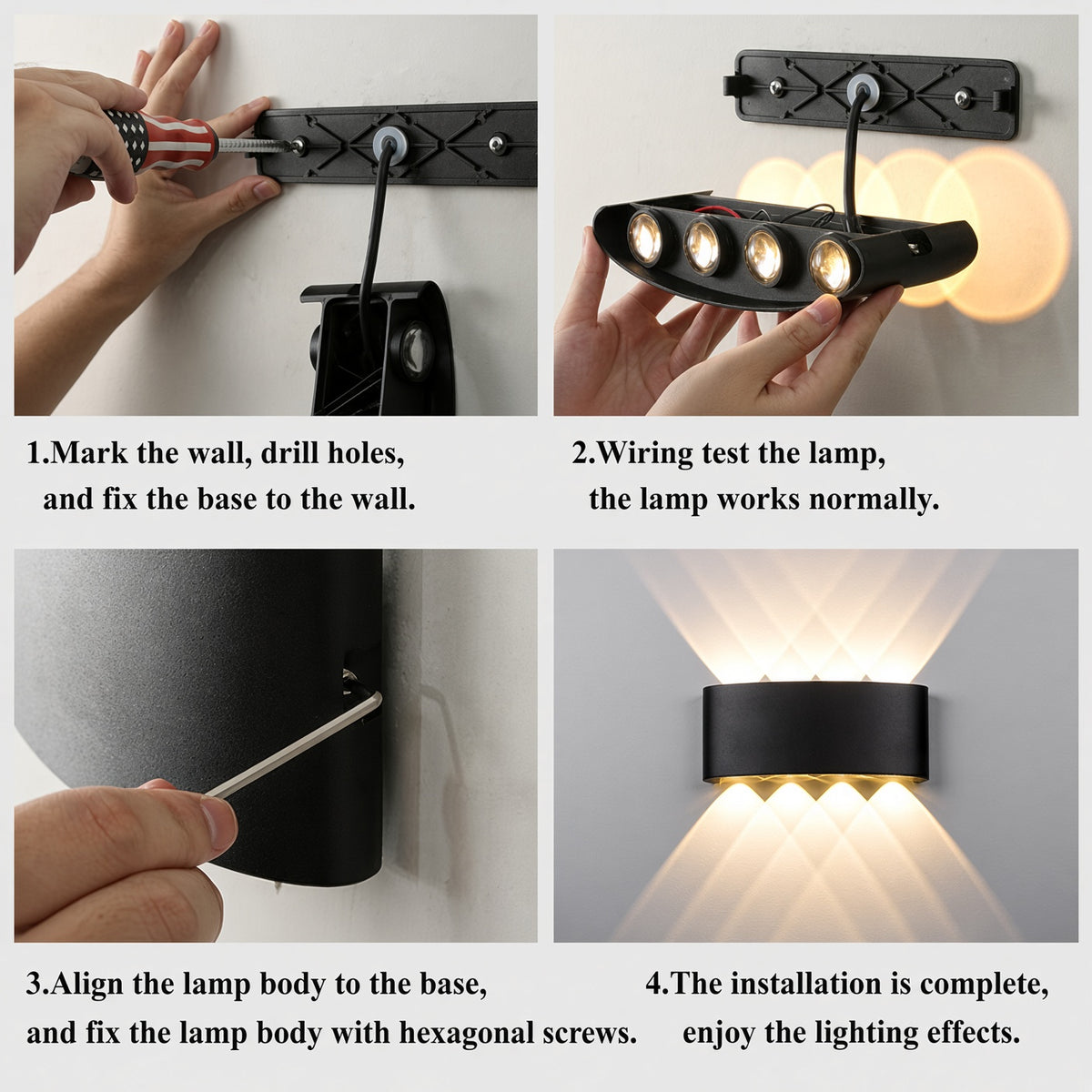 Aluminium LED Wall Light IP65