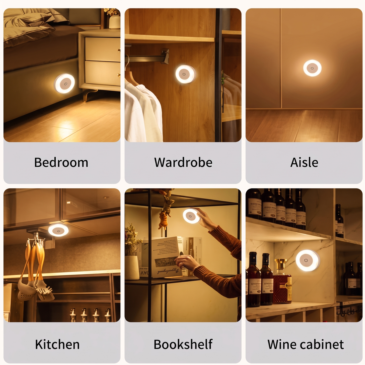 Magnetic LED Touch Night Light