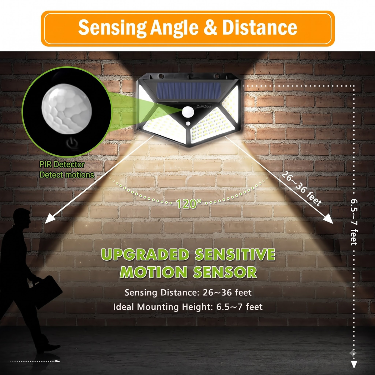Solar Motion Sensor Garden Light