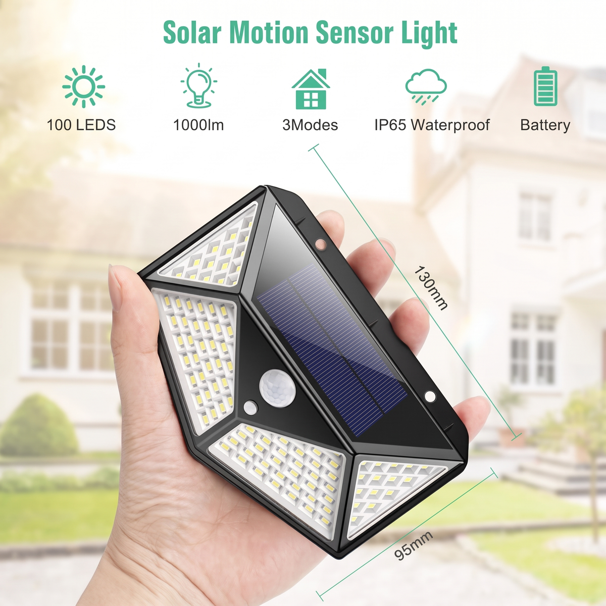Solar Motion Sensor Garden Light