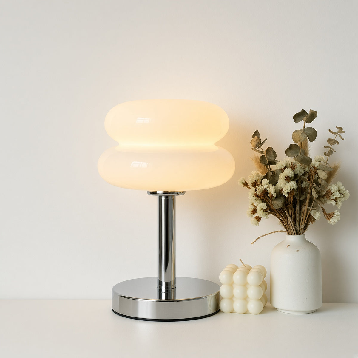 Dimmable Glass Bedside Lamp