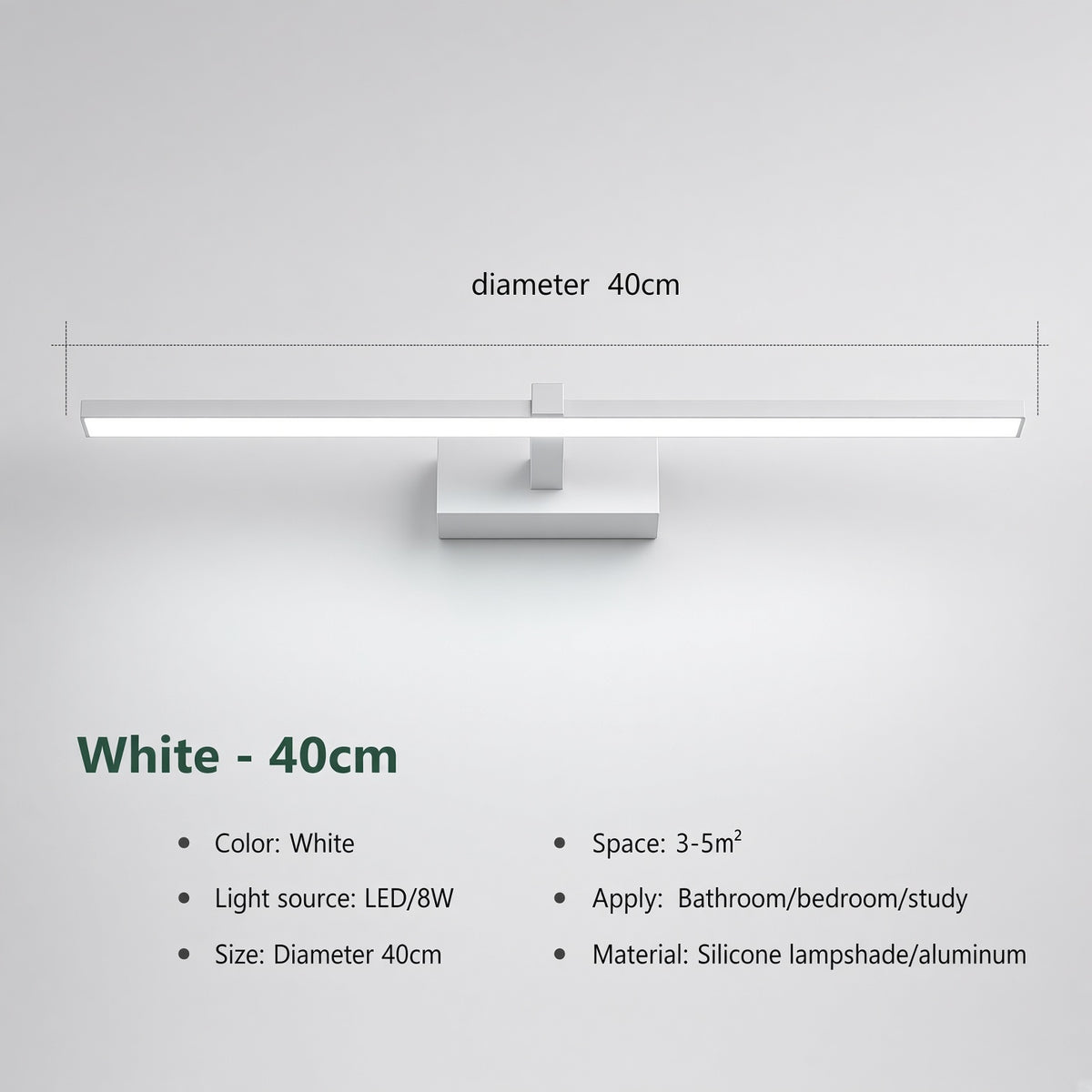 LED Bathroom Mirror Wall Light