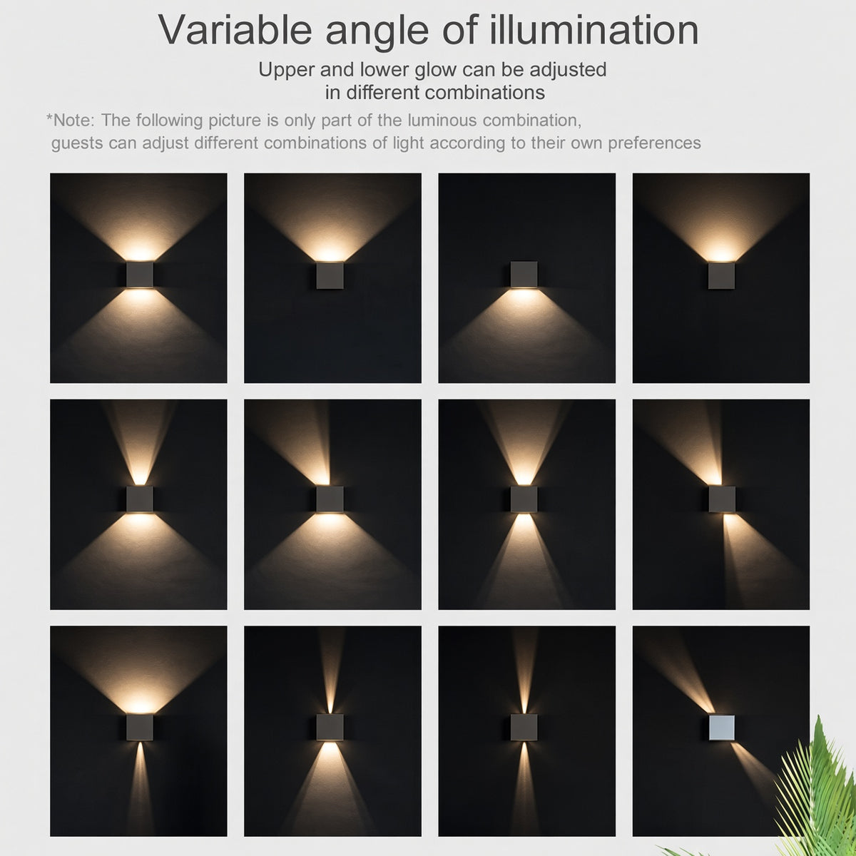 Nordic Square LED Wall Light — Indoor & Outdoor
