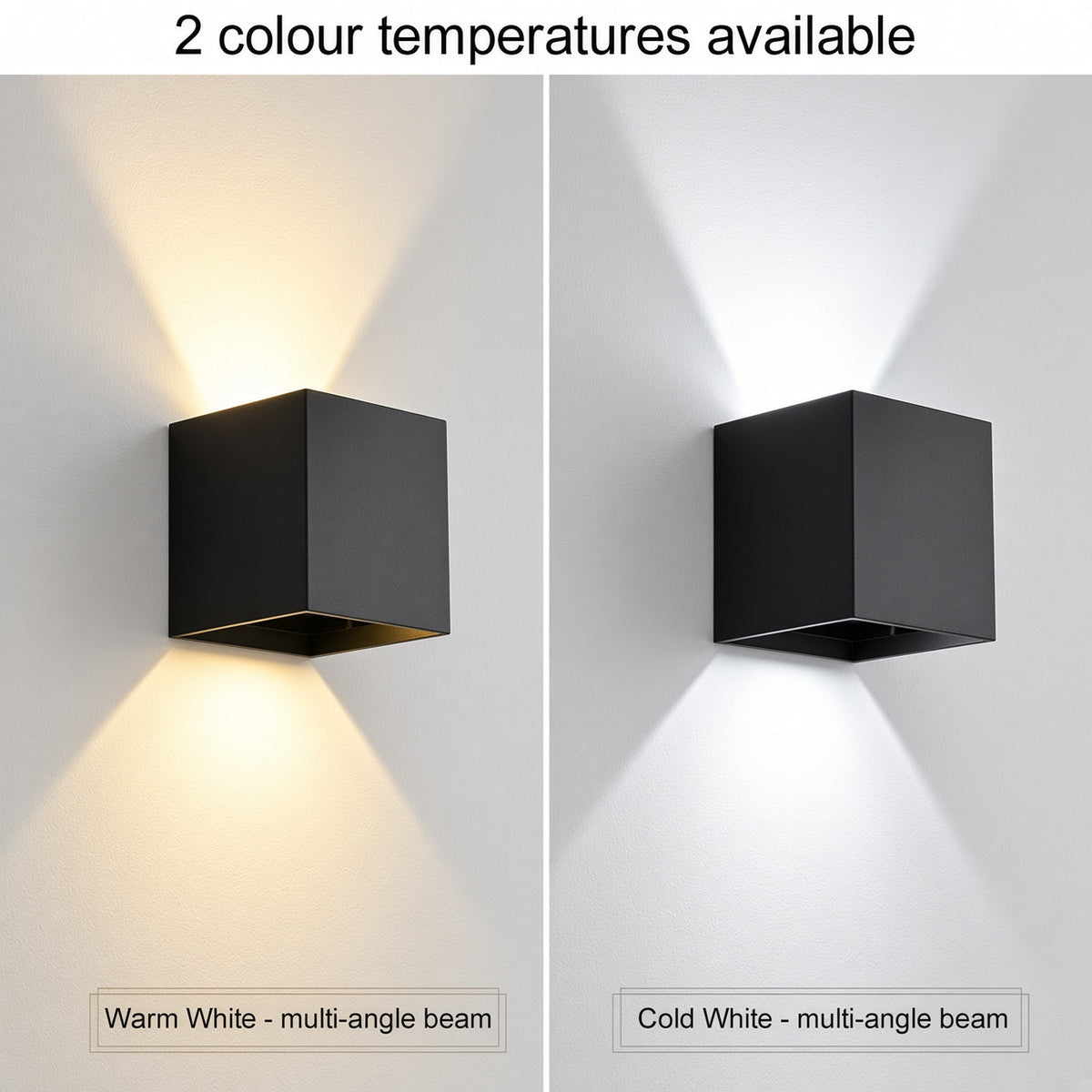 Nordic Square LED Wall Light — Indoor & Outdoor